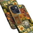 thumbnail image 4 of Case for iPhone 13, Vintage Tiles Floral Leaf Phone Case Military-Grade Drop Protection Cover for Women Girl - Frosted, 4 of 7