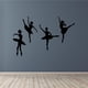 thumbnail image 5 of Inteprter 4Pcs Ballet Mirror Stickers Black Self-Adhesive Set Bedroom Mural Detachable Home Dancing-Room Decorations Sticker Decal Type3 NO3, 5 of 6