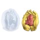 thumbnail image 1 of Molde de resina con forma de mano para bebé, molde de silicona para decoración de pared para el hogar y el exterior, 1 of 5