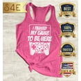 thumbnail image 2 of S4E Women's I Paused My Game to Be Here Racerback Slim Fit X-Small Fuchsia, 2 of 4