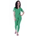 thumbnail image 3 of Moomaya Ensemble de Nuit Simple pour Femmes avec Pyjama en Coton 2 Pcs Chemises de Nuit-Vsr, 3 of 7