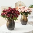 thumbnail image 3 of Opvise Artificial Flower Good Detail Realistic No Wither No Watering Long-lasting Fake Rose Photo Prop Table Centerpiece Wedding Party Decor Supplies Wine Red, 3 of 8