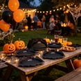 thumbnail image 4 of Halloween Bat Shaped Disposable Paper Plates, Cute Vampire Bat Cutout Party Plates, 10pc, 4 of 6