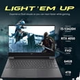 thumbnail image 3 of HP Victus 15,6 Po 144 Hz Portable de Jeu FHD, Intel i5-13420H, 64 Go de RAM, SSD PCIe 4 To, NVIDIA GeForce RTX 4050, Clavier Rétroéclairé, Wi-Fi 6, Windows 11 Pro, Mica Argent, Ensemble Station d'Accueil 256 Go, 3 of 9