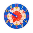 thumbnail image 2 of Wooden Clock Educational Toy, Cognitive Learning Clock Toy Colorful Appearance Intellectual Development Time Identification  for School Use for Kids Blue Clock, 2 of 7