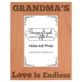 thumbnail image 1 of ThisWear Mother's Day Gift Grandma's Love is Endless Wood Laser 4x6 Portrait Picture Frame, 1 of 2