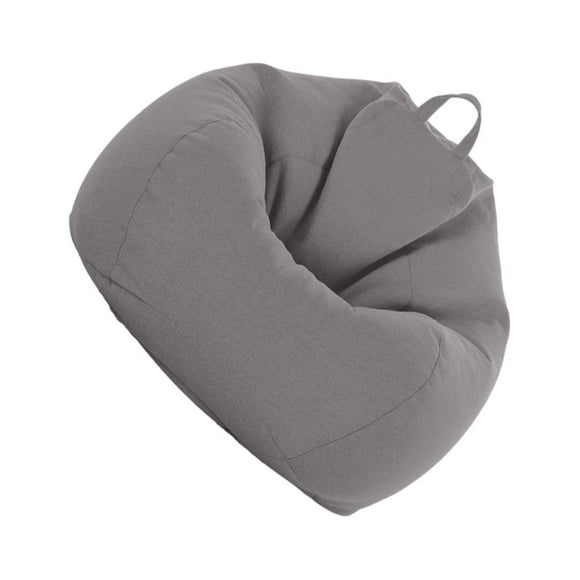 BAOHD Beanbag Chair Puff Sofa Cover for Kids with Lazy Sofa and Chair Bag, Dark Grey (Set of 1)