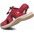 thumbnail image 2 of Rumpra Women’s Hiking Sandals Closed Toe Quick Dry Athletic Water Shoes Beach Sport Mesh Walking Sandals, 2 of 7