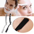 thumbnail image 2 of Silver Razor Old-fashioned Razor Manual Men Women Shaving Shaving Head Handy Tool Shaving Beard, 2 of 8