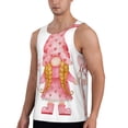 thumbnail image 2 of Balery Gnomes valentine's day Pattern Men's Workout Tank Top Gym Muscle Tee Fitness Bodybuilding Sleeveless T Shirt Quick Dry Fit Muscle Tank Top Slim-Fit Tank-Large, 2 of 7