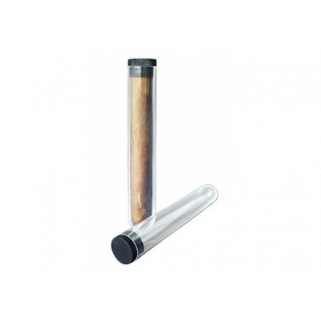 Acrylic Cigar Tube w/ Cap & Round Bottom (54 Ring Gauge 6-1/4