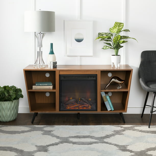 Manor Park 52 Mid Century Modern, Mid Century Modern Tv Stands With Fireplace
