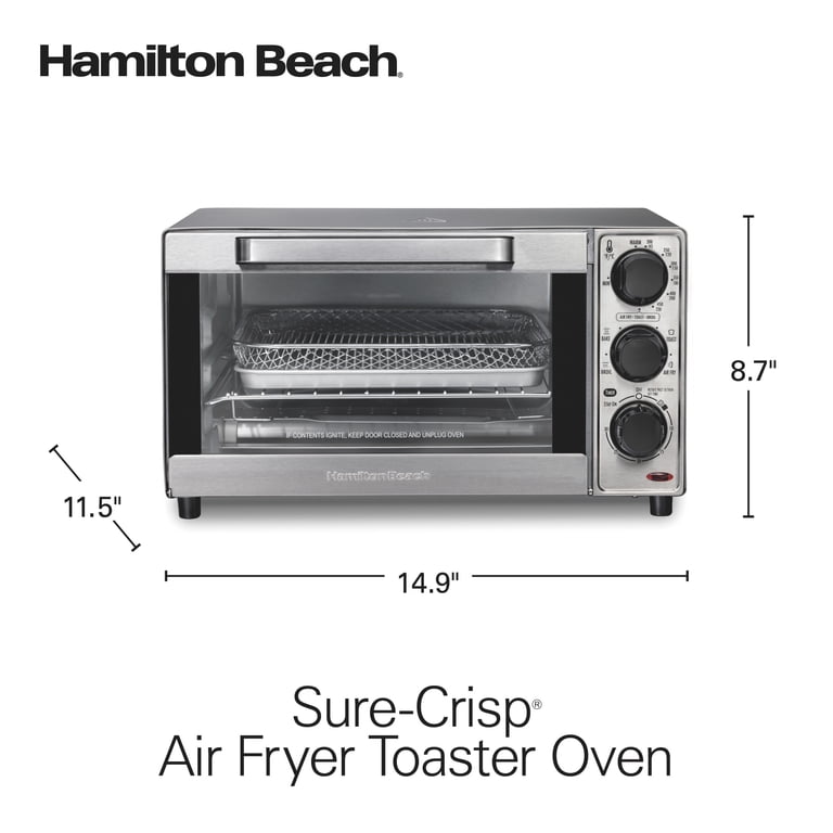 Hamilton Beach 4-in-1 Air Fryer Toaster Oven, Stainless Steel photo 8