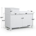 thumbnail image 2 of Kselythan Shoe Storage Bench,Shoe Bench W/Padded Seat Cushion,Shoe Storage Cabinet W/Drawers&2 Door,Multifunctional Shoe Cabinet,Wooden Entrance Storage Bench For Door Entrance Hallway,White, 2 of 9