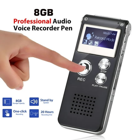 GJX 2026 New Digital Voice Recorder,8Gb Voice Activated Recorder with Playback,Mini Audio Recorder for Lectures,Meetings,Interviews,Portable Tape Dictaphone with Usb,Mp3