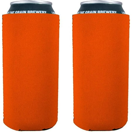 

Blank Neoprene Collapsible 16 oz. Can Coolie ( 2 Pack Orange)