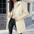 thumbnail image 2 of Aoiroe Oversized Puffer Vest Women Winter Clothing For Women Womens Long Winter Coat 2025 Fall Trendy Long Sleeve Long Fur Coat Womens Long Puffer Coat Long Puffy Vest For Women Sleeveless Beige 2XL, 2 of 6