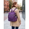 thumbnail image 4 of Spencer Women Backpack Purse Anti-theft Travel Backpack Ladies Shoulder Bags Waterproof Nylon Handbags Casual Daypack, Purple, 4 of 11