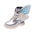 thumbnail image 2 of LvhaoGJOB Girls' Ankle Boots for Everyday Wear - Lace-Up Design, Side Zipper, 2 of 8