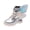 Silver, variant on Girls 3D Butterfly Wing Boots Glitter Patent Leather Side Zipper Chunky Sole Ankle Booties For School And Party Black