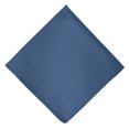thumbnail image 2 of Jacob Alexander Men's Silk Blend Solid Color Pocket Square Handkerchief Hanky - Steel Blue, 2 of 4