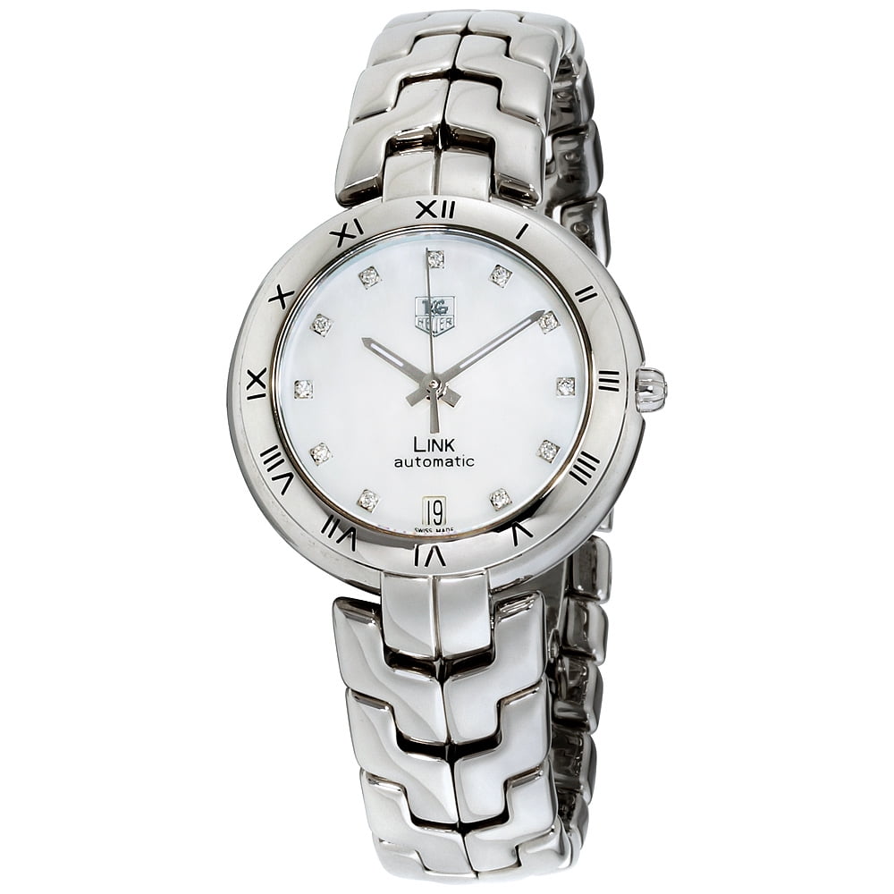 tag heuer link ladies watch mother pearl dial