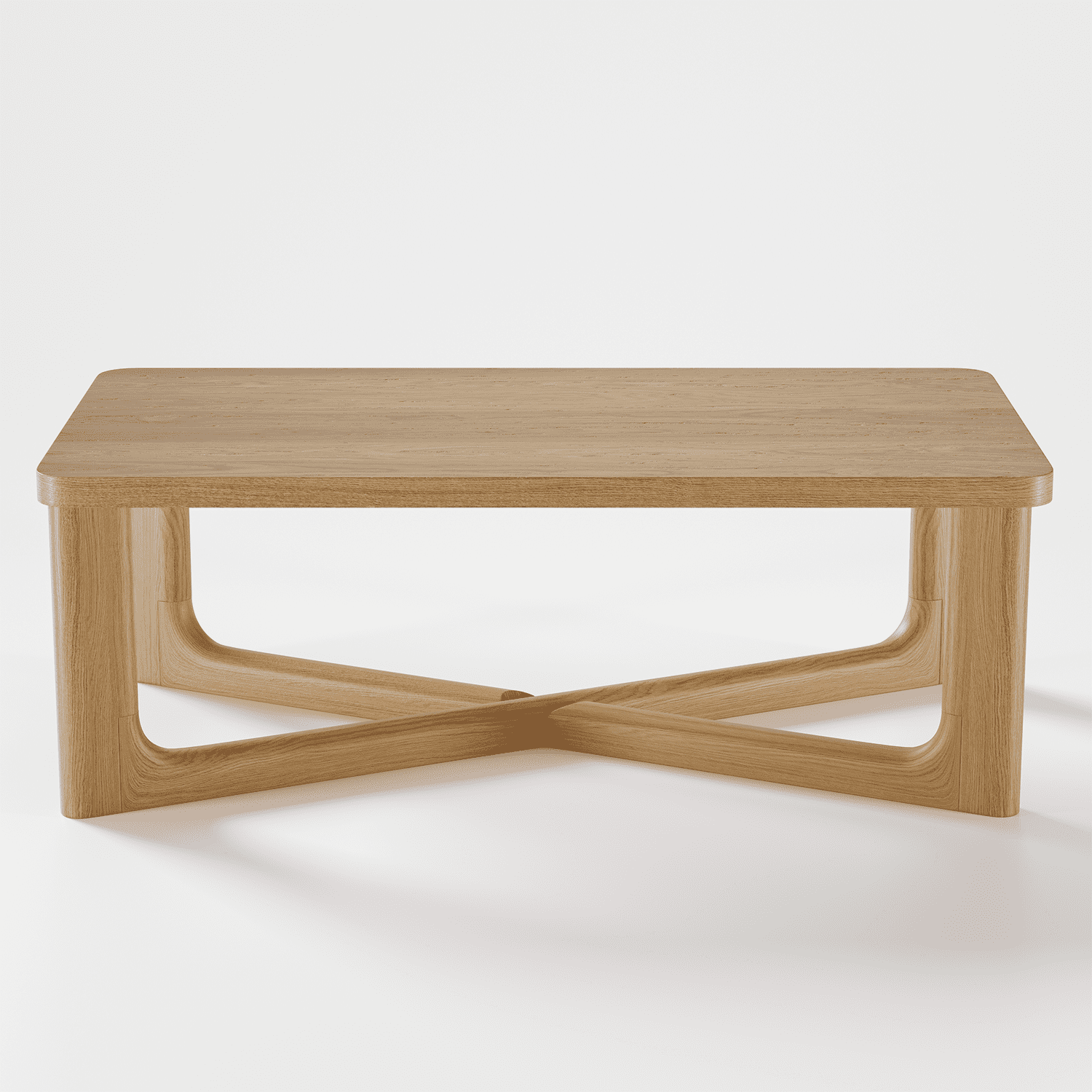 50"x26"x18" Modern Rectangle Wood Coffee Table for Livingroom,Wood Color