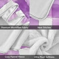 thumbnail image 3 of Yayeee Throw Blanket for Couch Soft Warm 50" x 60" Sofa Chair Bed Decoration, Purple and White Pattern, 3 of 7