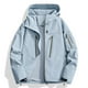 thumbnail image 1 of Chaquetas y abrigos casuales con capucha de manga larga para mujer, chaqueta de trabajo fina impermeable y cortavientos para primavera y otoño, chaqueta de poliéster para mujer, 1 of 3