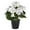 Milky White, variant on HonorHut Artificial Potted Plant Garden Plants Decor Flowers Planter Pot Outdoors Spring Summer Decoration For Office Room Kitchen Red