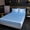 Light Blue, variant on Queen Size Satin Sheets Set 4 Piece, Bed Sheets for Hot Sleepers Deep Pocket Bedding Set for Mattress Up to 16 Inch Brushed Microfiber
