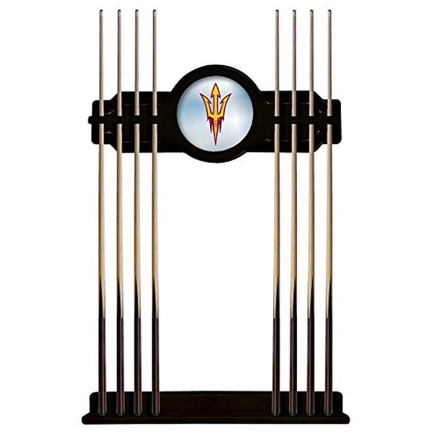 Holland Bar Stool CueBKArizSt-F Arizona State Cue Rack - Black with Pitchfork Logo