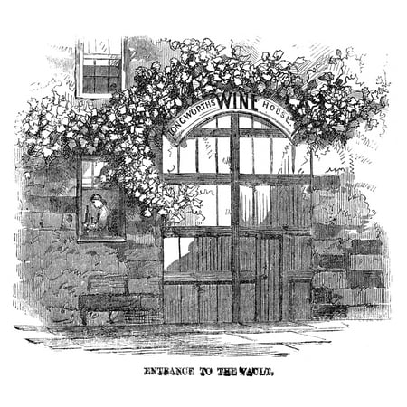 Winemaking Wine Vault Nentrance To Longworth Wine Vault In The Ohio Engraving American 1866 Poster Print by Granger Collection