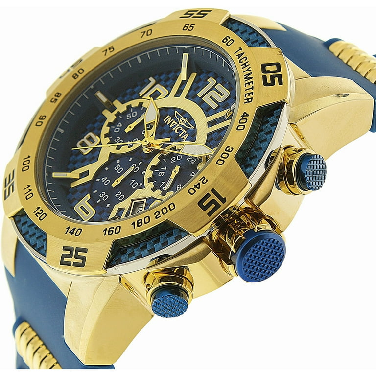 Invicta Men s Speedway 24232 Blue Silicone Quartz Dress Watch