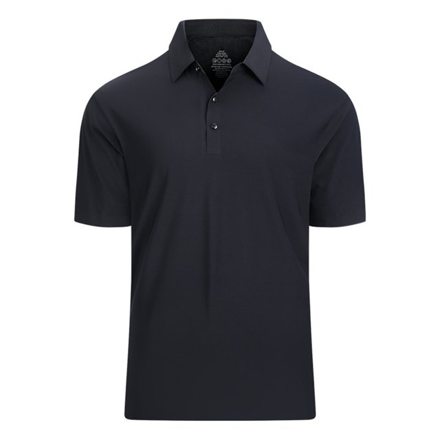cfhntfmh Mens Golf Shirts Quick Dry Collared Tennis Tops Summer Solid Short Sleeve Button up Gym Shirts Basic Tees