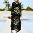 thumbnail image 2 of Dartboard Long Sleeved Shirt Dress evening dresses luxury loose summer dress women clothing new arrivals prom dress, 2 of 6