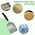 thumbnail image 6 of Large Cat Litter Scoop, Aluminum Alloy Cat Litter Scooper, Deep Shovel Metal Poop Sifter, Non-Slip Long Handle Litter Scoop, Non-Stick Kitten Scoop for Litter Box, Efficient Scooping, 6 of 6