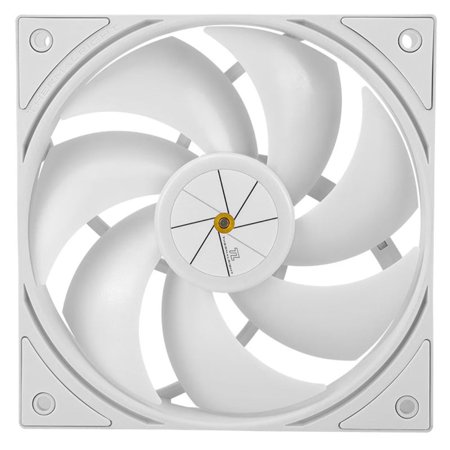 Thermalright TL-P12 White 12cm PC Cooling Fan Low Noise Balanced Pwm Chassis Fan with Black Matte Finish for Computer Case