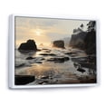 thumbnail image 2 of Designart "Seaside Reflections Beach Photo III" Nautical & Beach Floater Framed Canvas Art Print, 2 of 7