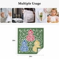 thumbnail image 5 of Green Gourd Cloth Napkins, Modern Abstract Art Floral Washable and Reusable Dinner Napkins Set of 4, Table Napkin for Kitchen Party Birthday Wedding Hotel Housewarming 20"x20", 5 of 9