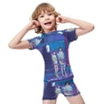 thumbnail image 4 of Spirited Away Boys 2-Piece Swimsuit Set, Short Sleeve Rash Guard & Swim Trunks, 4 of 7