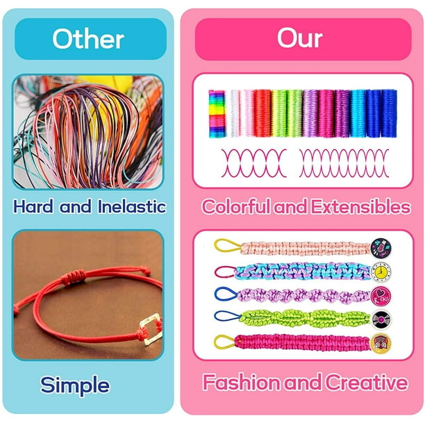 Friendship Bracelet Making Kit for Girls, Arts and Crafts Toys for