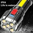 thumbnail image 6 of LED Flashlight USB Rechargeable, Magnetic LED FlashlightWith Side Light, Super Bright Tactical Flashlight High Lumens LED Rechargeable, Zoomable Best Camping Small Flashlight, 6 of 8