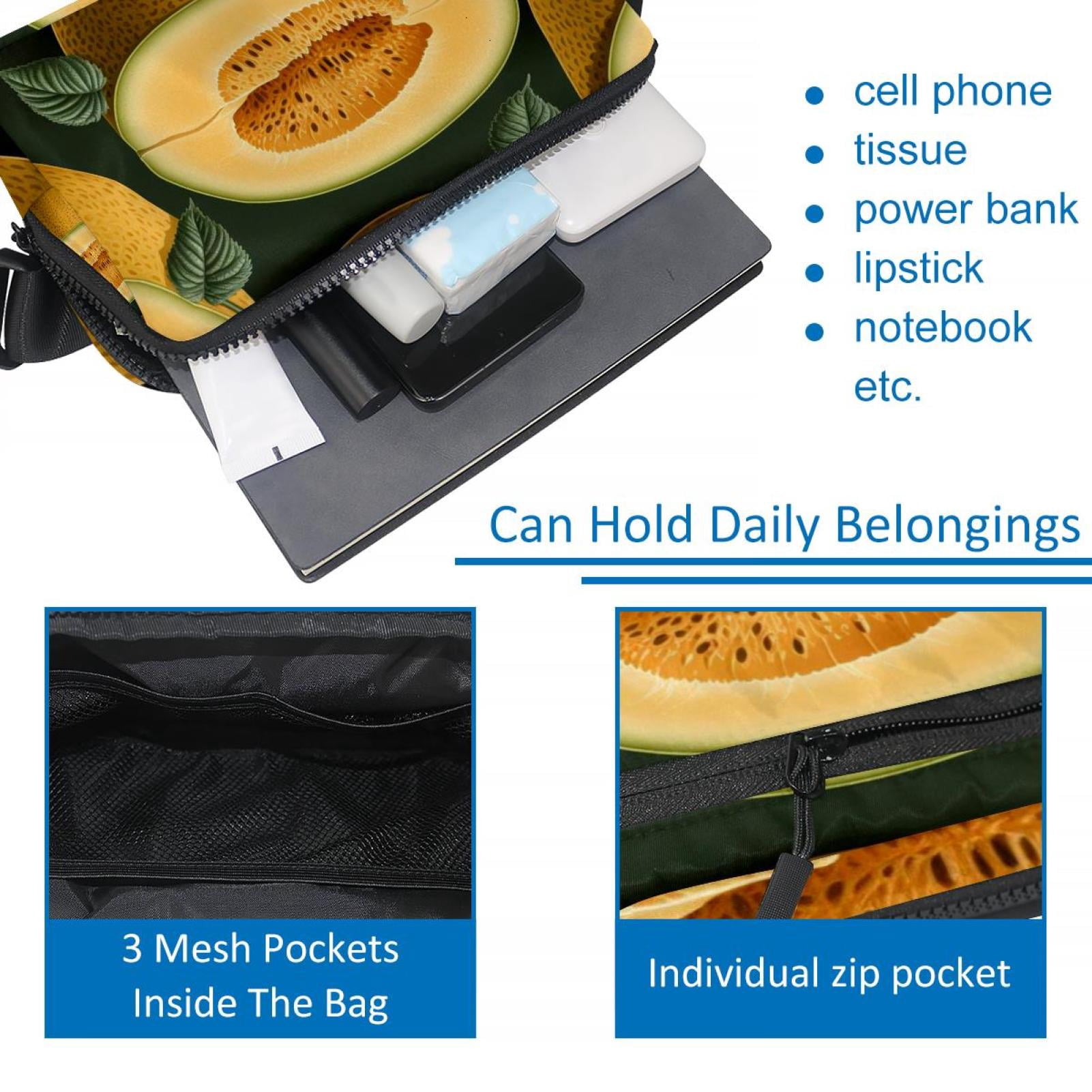 Cantaloupe Lightweight Adjustable Fanny Bag Running Belt Waist Pack with Extension Strap Unisex