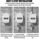 thumbnail image 3 of Sjjyv Electric Instant Hot Water Heater Electric Tankless Shower Hot Water Faucet, Shower Instantaneous Water Heater With Lcd Display - Mxbc, 3 of 5