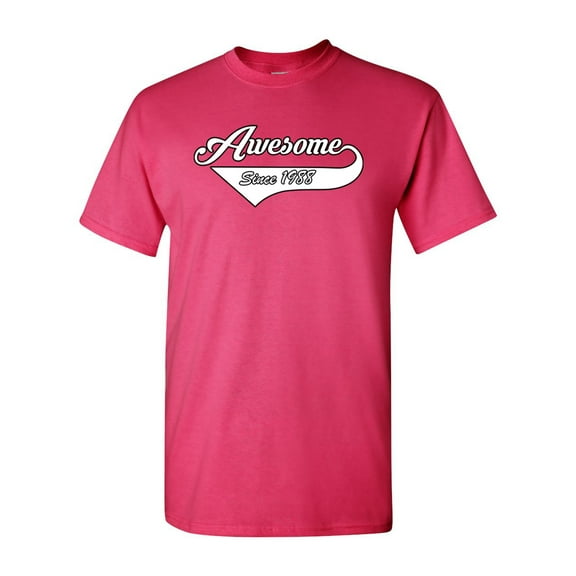Awesome Since 1988 With Tail Gift Novelty DT Adult T-Shirt Tee
