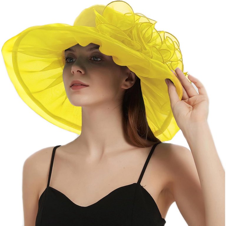 Women\'s Organza Fascinator Bridal Hat Casual Church Wedding Accessory Haojing Women main image 2