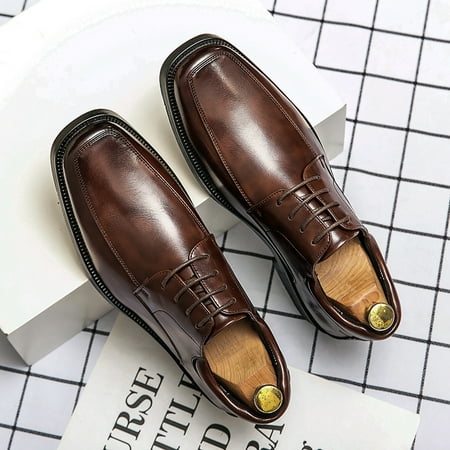 

Men‘s Classic Square Toe Oxford Formal Shoes Dress Shoes