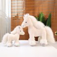 thumbnail image 4 of Muñecos de peluche de caballo de simulación de alta calidad de 25/30/40 cm, animales de peluche súper realistas, juguetes de poni, regalo de cumpleaños clásico, 4 of 5