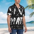 thumbnail image 2 of Lsque I love Math pattern Hawaiian Shirt for Men, Unisex Summer Beach Casual Short Sleeve Button Down Shirts-Medium, 2 of 9